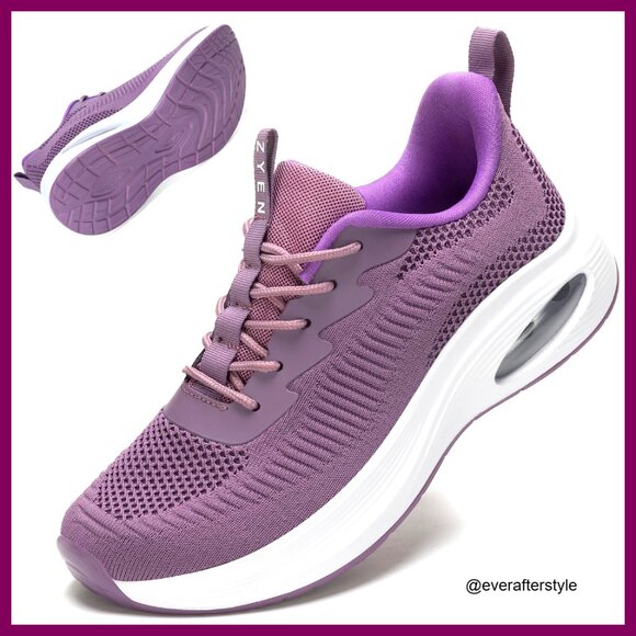 Wide Toe Box Air Cushion Running Shoes Arch Support Lightweight Breathable